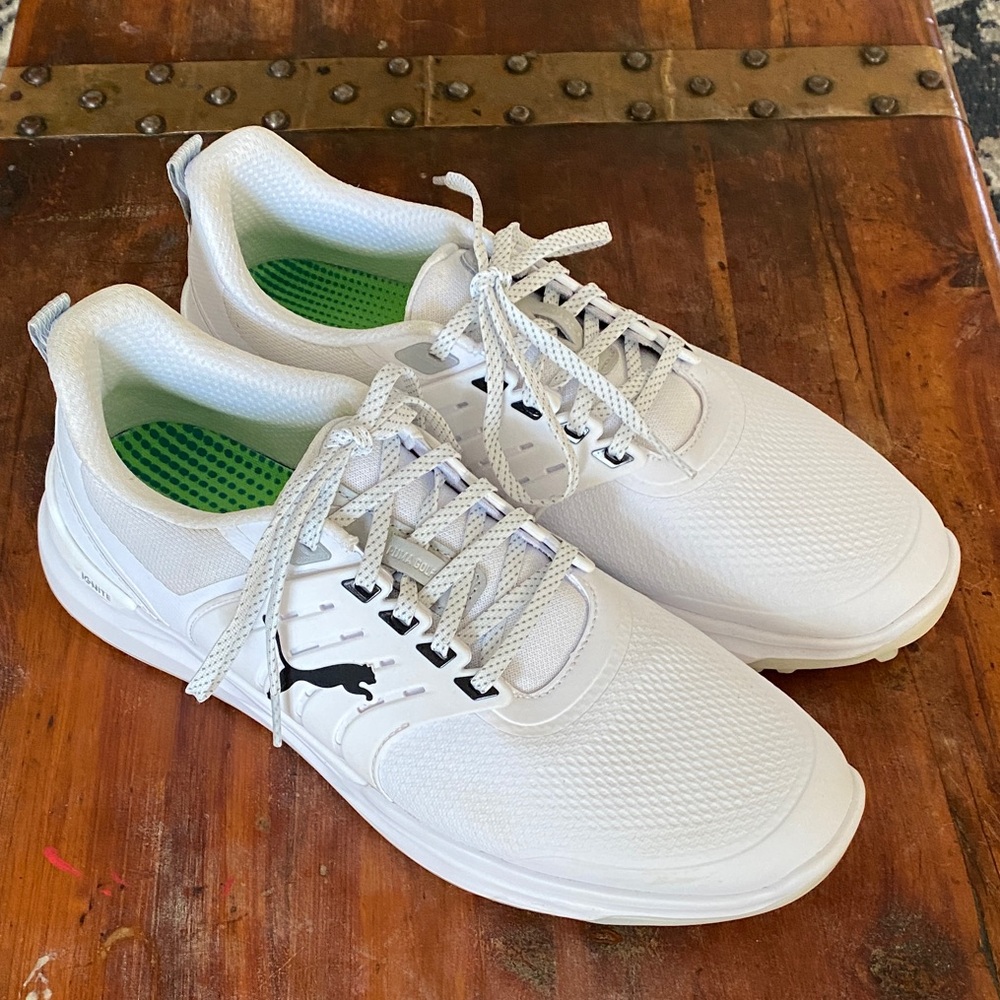 Men’s Puma White Spikeless Golf Shoes